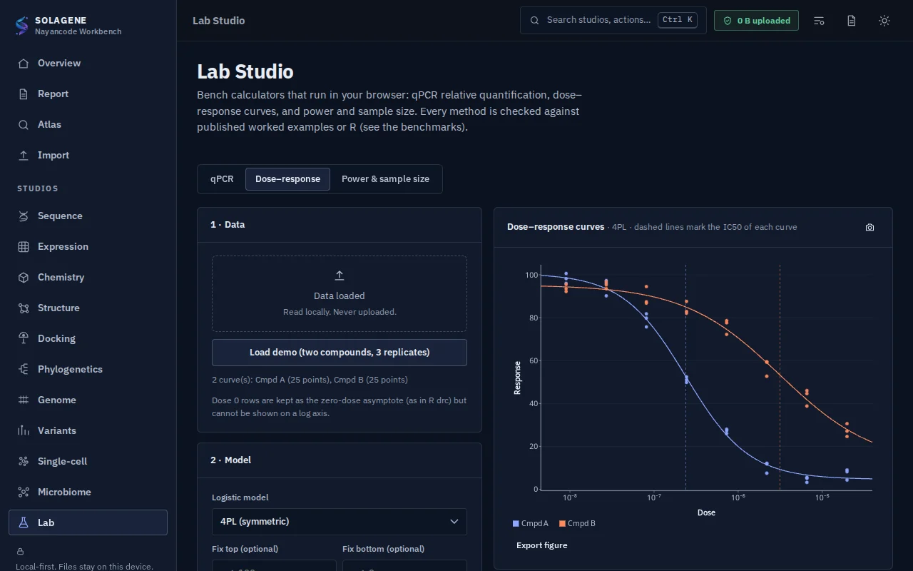 Screenshot of Nayancode Lab Studio