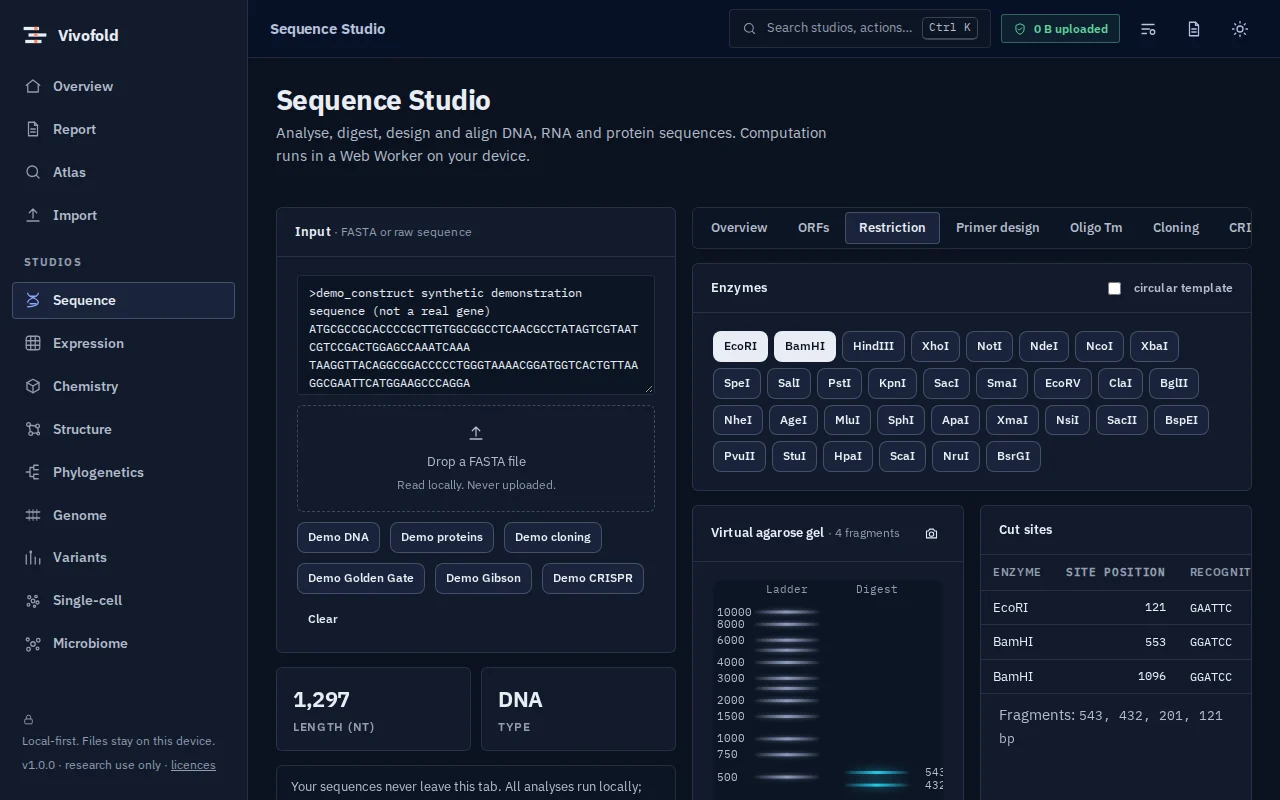 Screenshot of Nayancode Sequence Studio